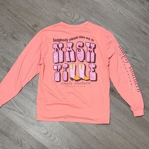 Simply Southern Coral Nashville Graphic Tee